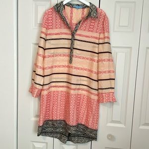 Antonio Melani Kate Dress Long Sleeve or Roll Up Sleeve Dress Knee Length Sz 12